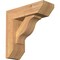 Ekena Millwork Funston Slat Smooth Bracket w/ Offset Brace, Western Red Cedar, 5 1/2"W x 16"D x 16"H BKT0604X16X16FST06SWR - alternate 1